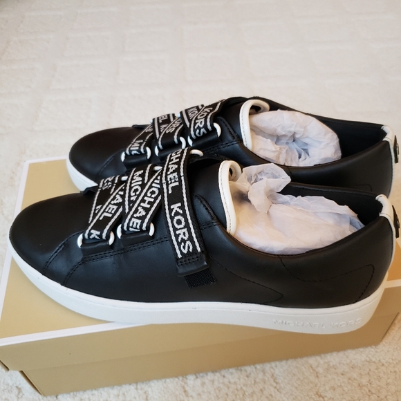 Michael Kors Black Sneakers with White Soles NEW - Picture 1 of 4